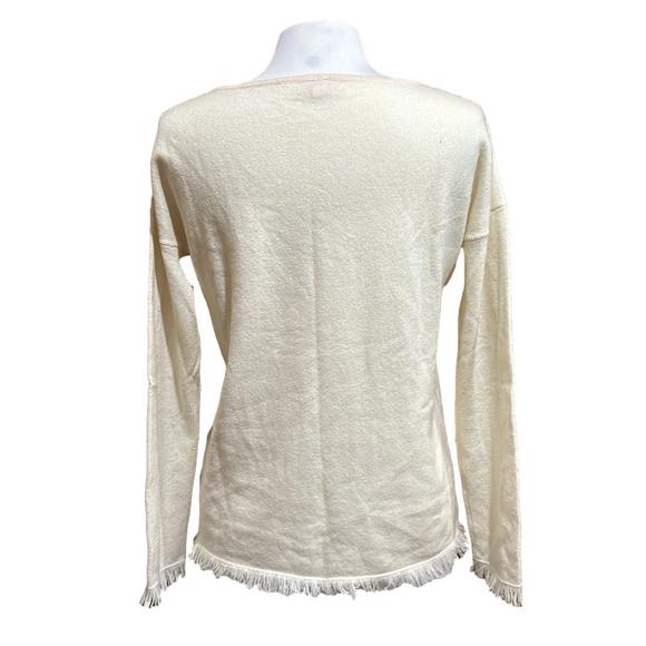 Lilly Pulitzer Cashmere Embellished Llama Fringe Sweater Size S - EUC - Picture 3 of 5